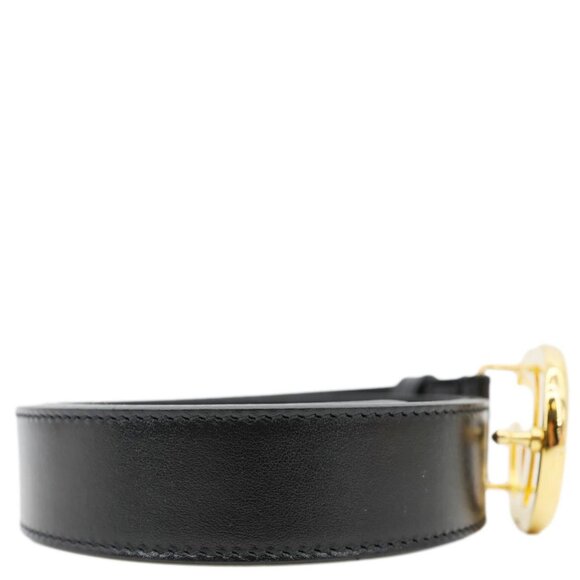 Gucci  GG Buckle Marmont Thin Leather Belt Size 90.36 Black 414516 - Picture 10 of 12